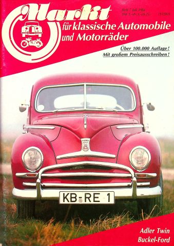 Deckblatt Oldtimer Markt (07/1984)